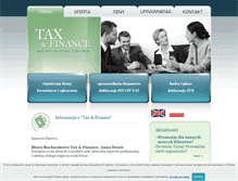 Tablet Screenshot of podatki-taxfinance.pl